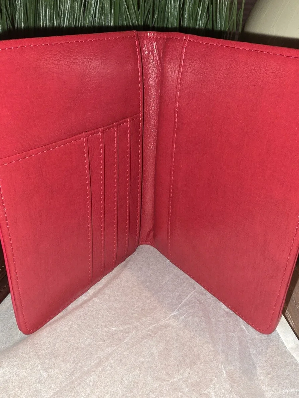NEW Set of Two (2) Embossed Passport Cover Brown & Red